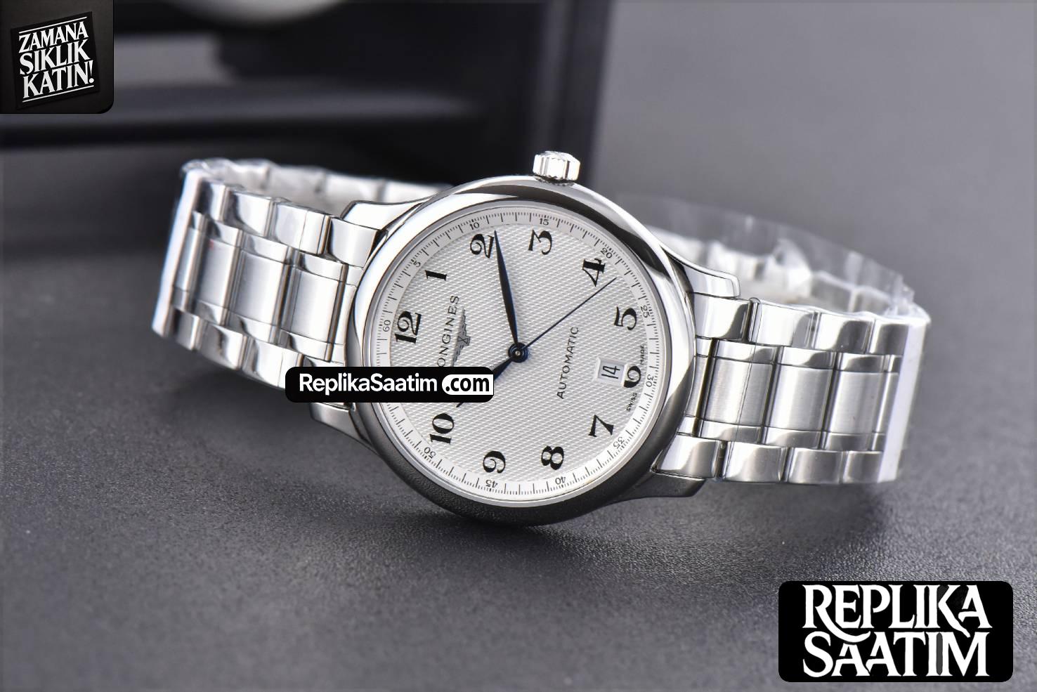 Master Collection KZF 38MM White Textured Dial SS Bracelet A2892 -12