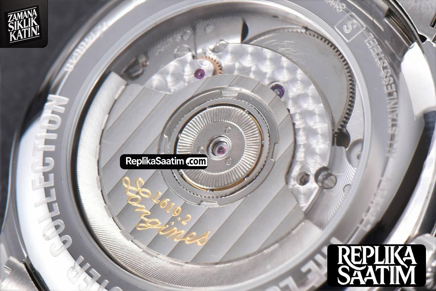 Master Collection KZF 38MM White Textured Dial SS Bracelet A2892 -14