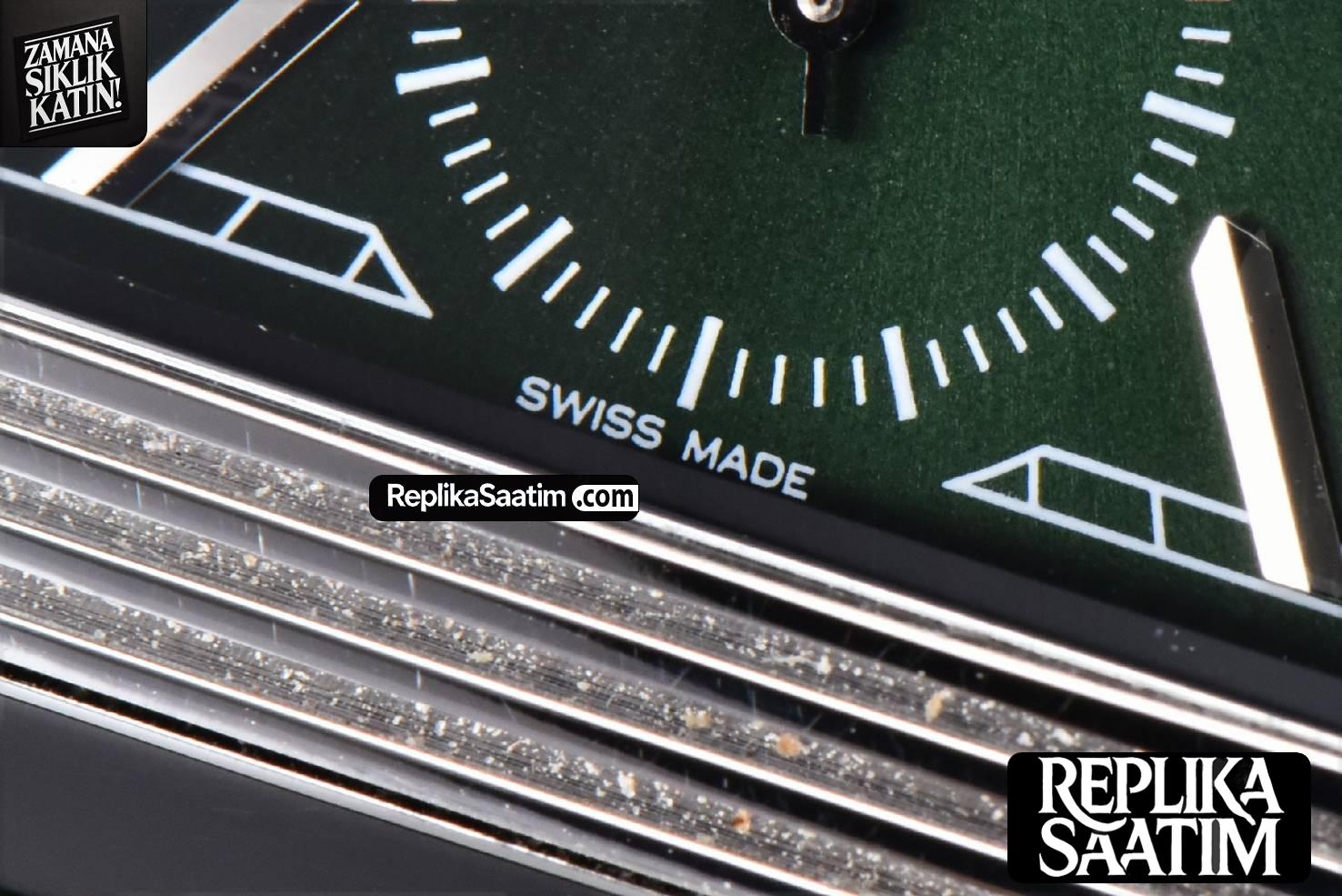 Master Reverso Tribute Small Seconds MGF 30X47MM Green Dial Green Leather Strap A854A -07