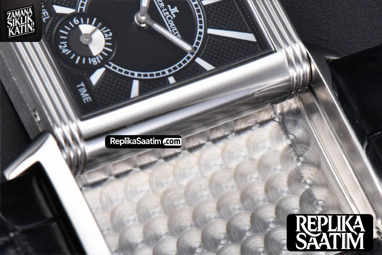 Master Reverso Tribute Small Seconds MGF 30x47MM White Square Dial Black Leather Strap A854A -15
