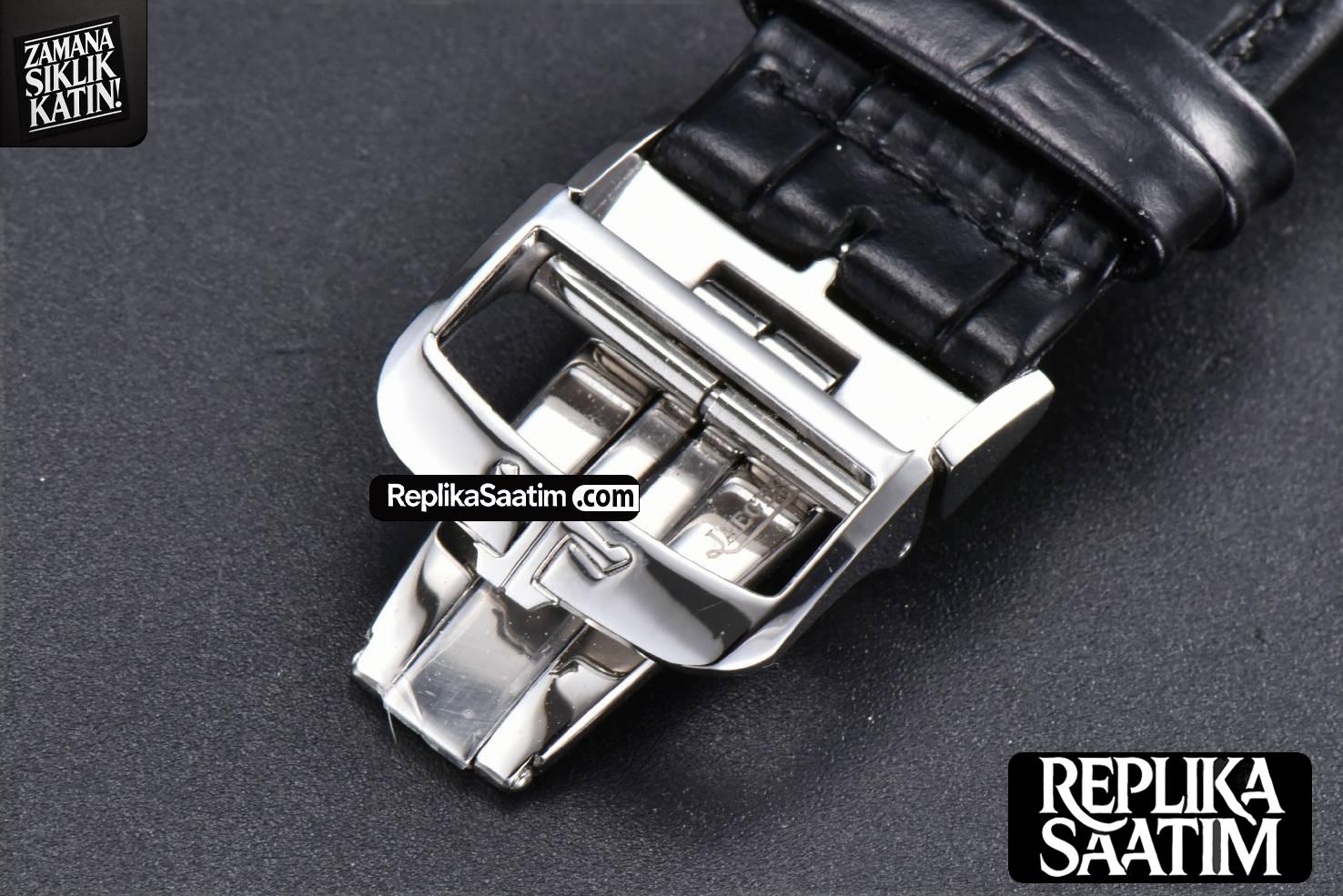 Master Reverso Tribute Small Seconds MGF 30x47MM White Square Dial Black Leather Strap A854A -31