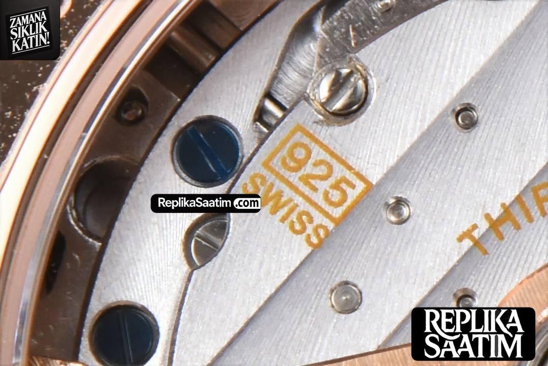 Master Ultra Thin Moonphase 1362501 APSF 39MM RG Diamond White Dial Brown Leather Strap SA925 -18