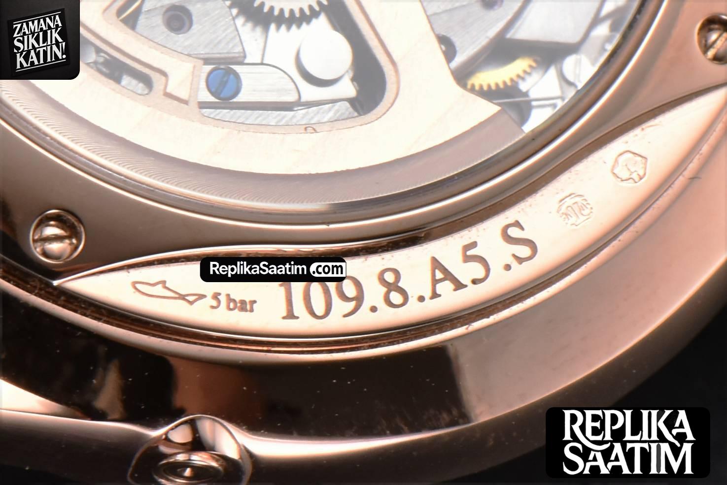 Master Ultra Thin Moonphase 1362501 APSF 39MM RG Diamond White Dial Brown Leather Strap SA925 -22