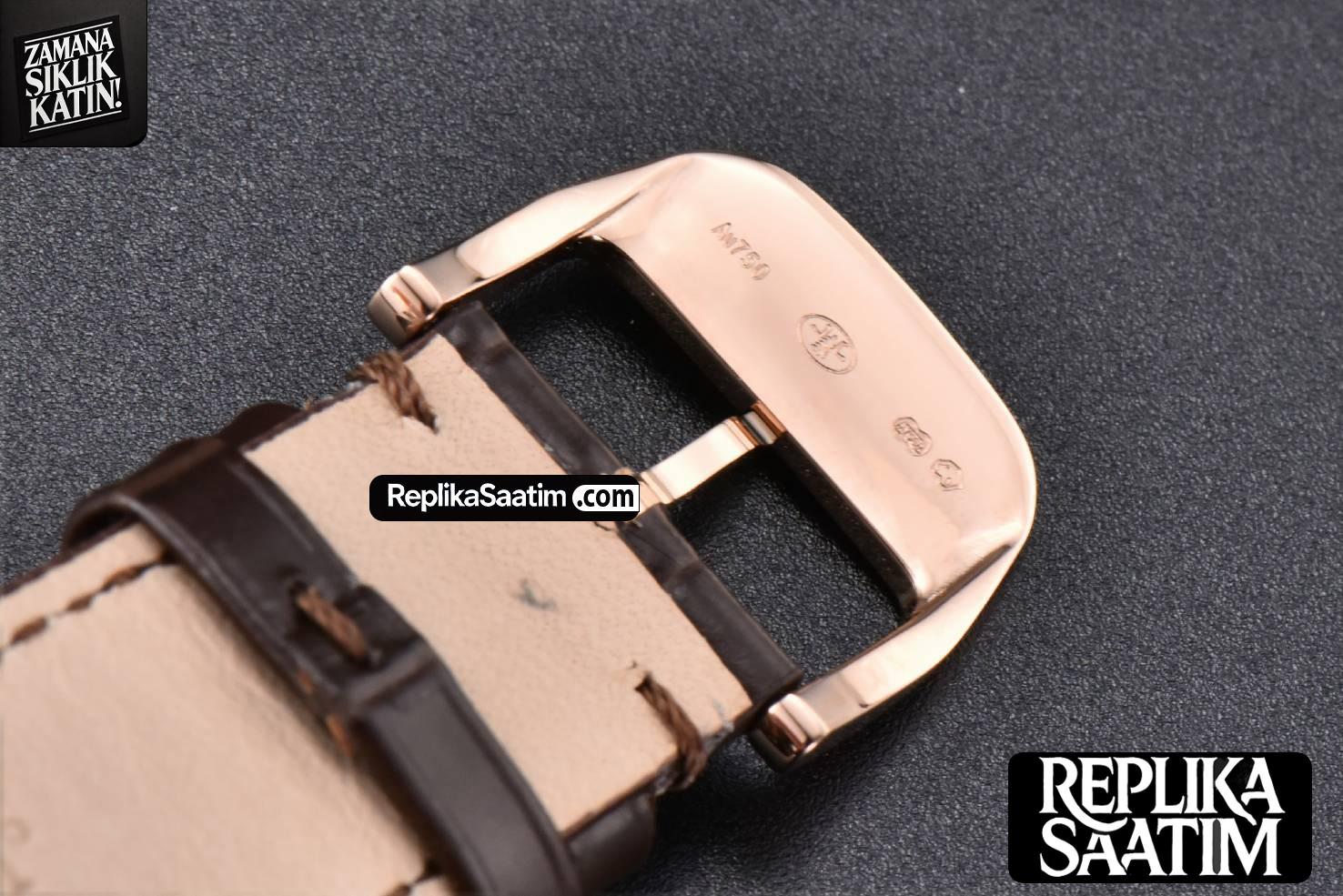 Master Ultra Thin Moonphase 1362501 APSF 39MM RG Diamond White Dial Brown Leather Strap SA925 -27