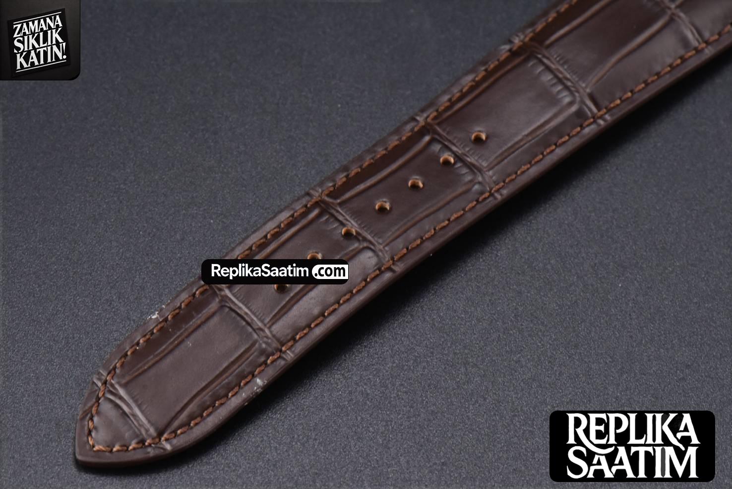 Master Ultra Thin Moonphase 1362501 APSF 39MM RG Diamond White Dial Brown Leather Strap SA925 -28