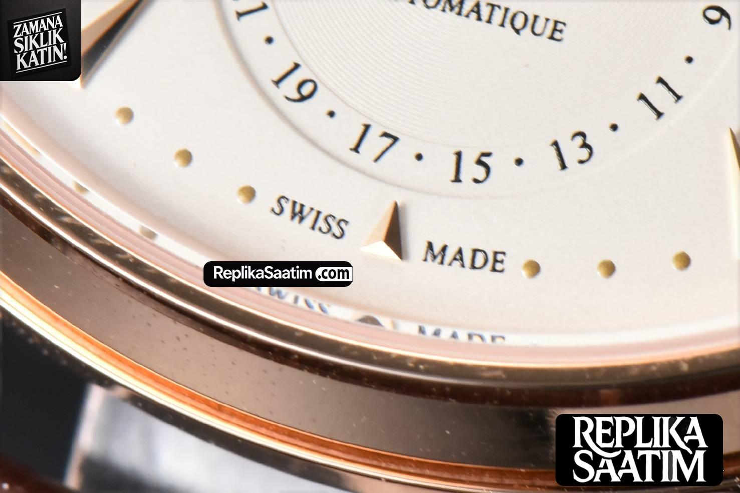 Master Ultra Thin Moonphase 1362520 ZF 39MM RG White Dial Brown Leather Strap A925 V3 -08