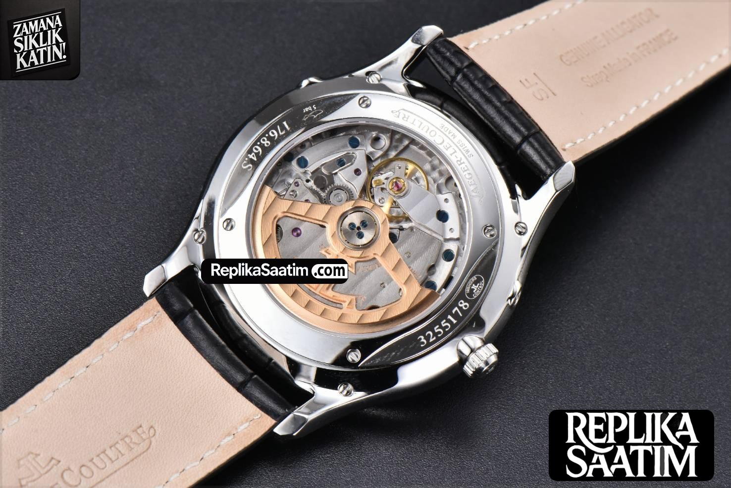 Master Ultra Thin Moonphase 1368420 ZF 39MM Black Dial Leather Strap A925 V3 -22