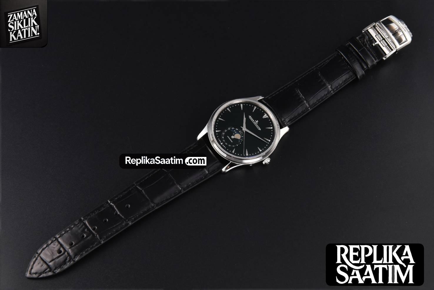 Master Ultra Thin Moonphase 1368420 ZF 39MM Black Dial Leather Strap A925 V3 -33