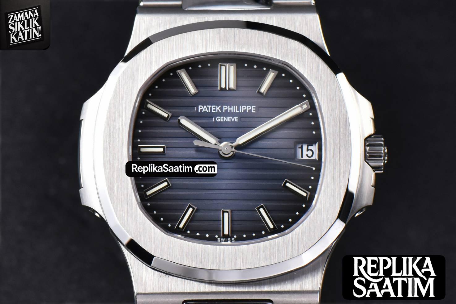 Nautilus 5711/1A PPF 40MM Blue Textured Dial SS Bracelet 324CS V2 (Updated To V5) -01