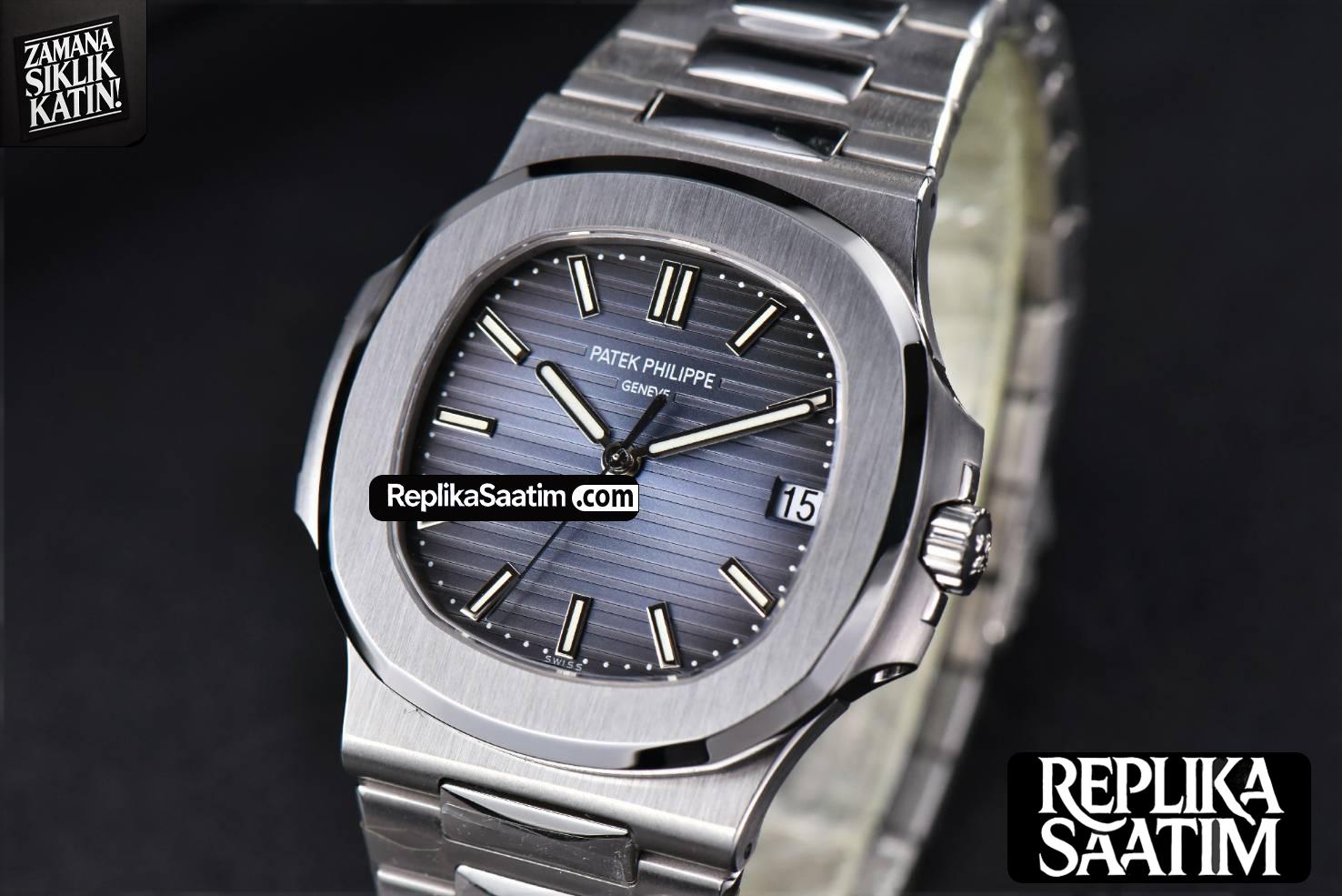 Nautilus 5711/1A PPF 40MM Blue Textured Dial SS Bracelet 324CS V2 (Updated To V5) -03