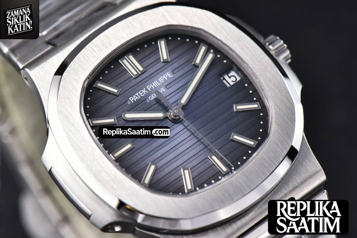 Nautilus 5711/1A PPF 40MM Blue Textured Dial SS Bracelet 324CS V2 (Updated To V5) -07