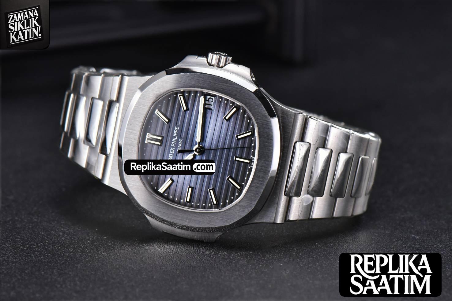 Nautilus 5711/1A PPF 40MM Blue Textured Dial SS Bracelet 324CS V2 (Updated To V5) -13
