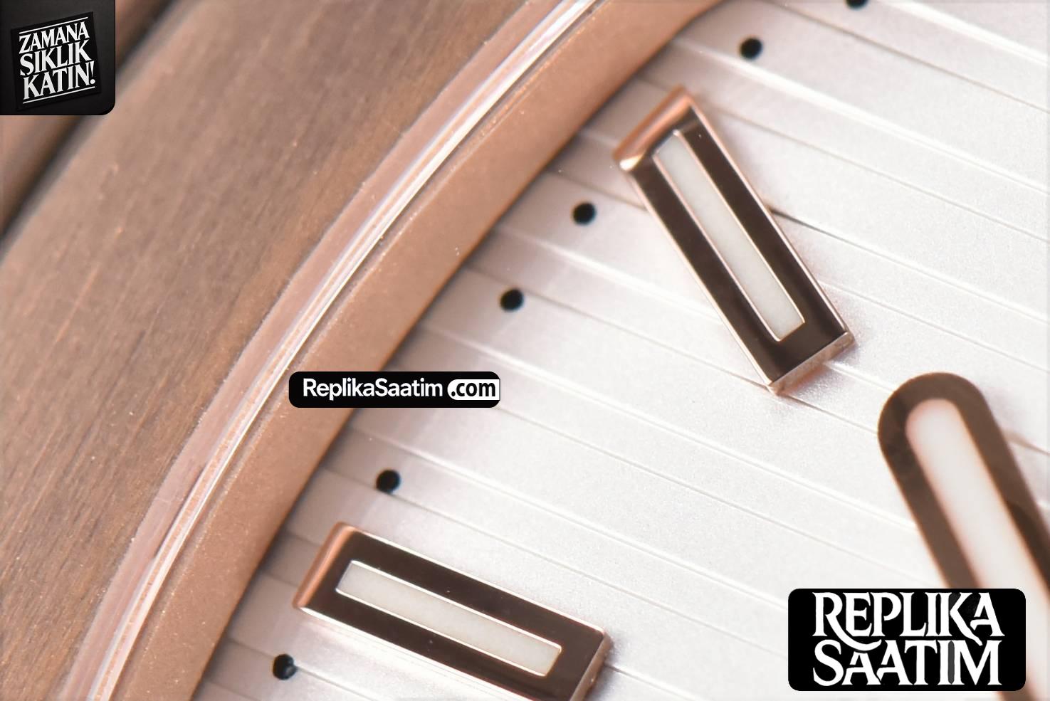 Nautilus 5711/1R PPF White Textured Dial on RG Bracelet 324CS  V5 -13