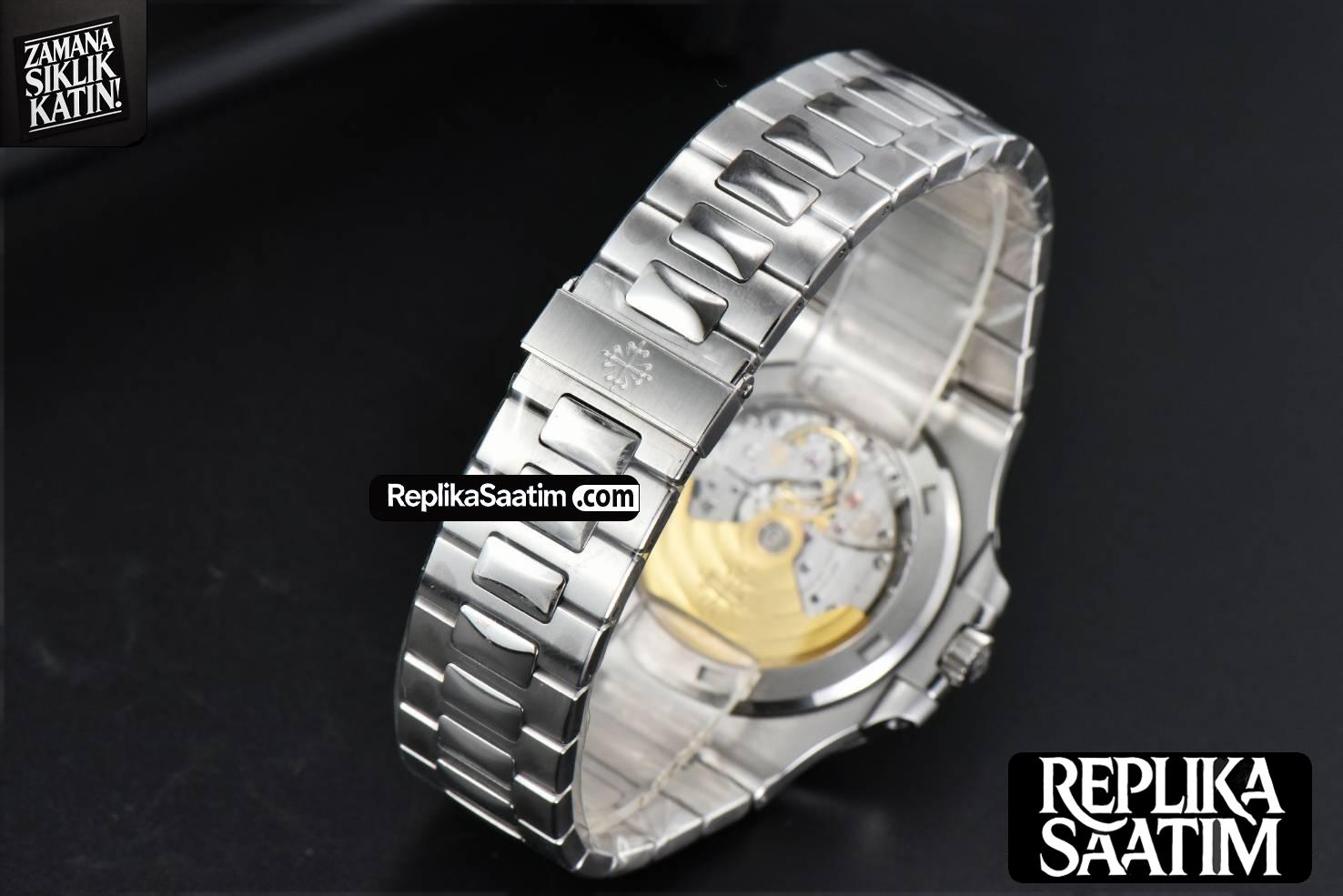 Nautilus 5711 3KF 40MM Diamond Bezel Blue Dial SS Bracelet A324SC -27