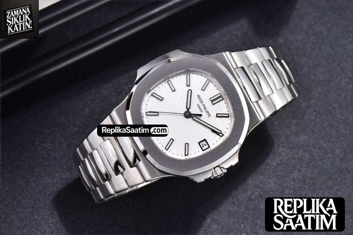 Nautilus 5711 40MM 3KF White Dial SS Bracelet A324 V3 -19