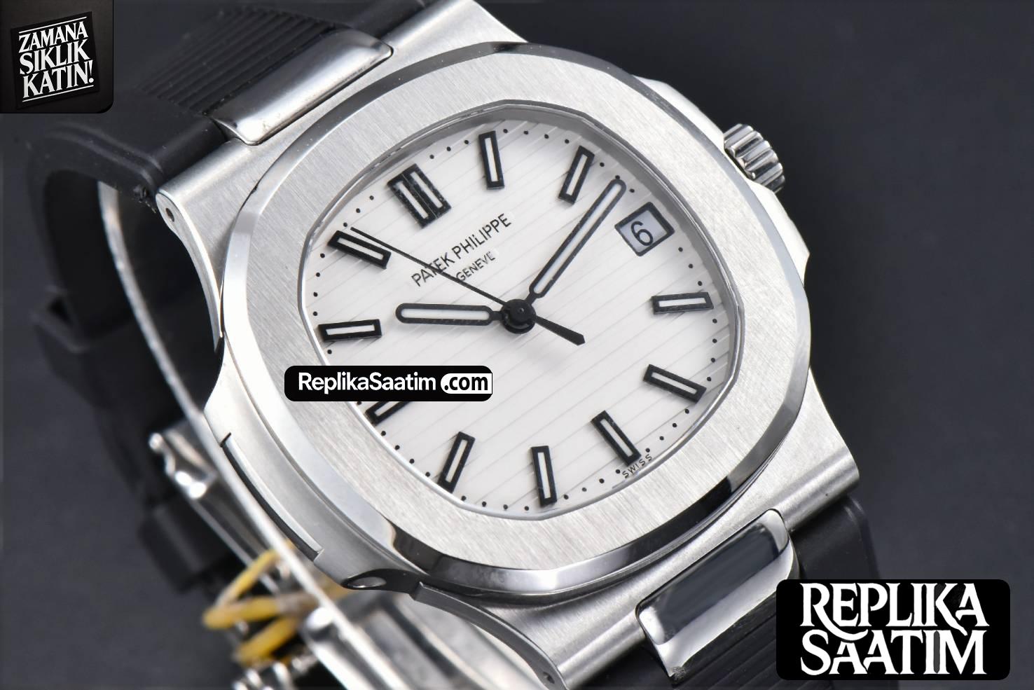 Nautilus 5711 PPF 40MM White Dial Black Rubber Strap A324SC V5 -11