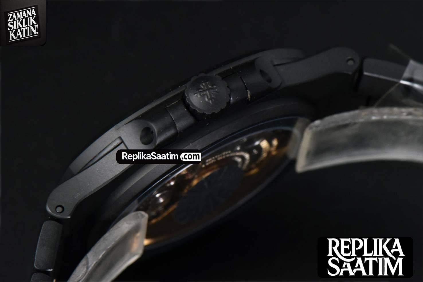 Nautilus 5711 PVD All Black PPF 40MM White Textured Dial PVD Bracelet 324CS V4 -09