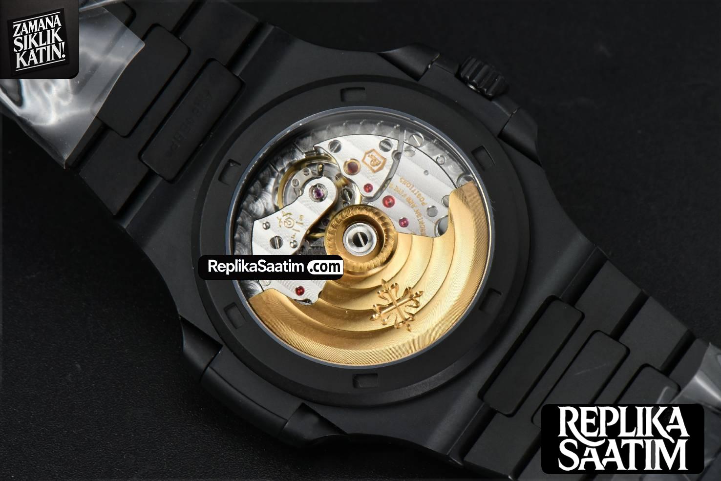 Nautilus 5711 PVD All Black PPF 40MM White Textured Dial PVD Bracelet 324CS V4 -15