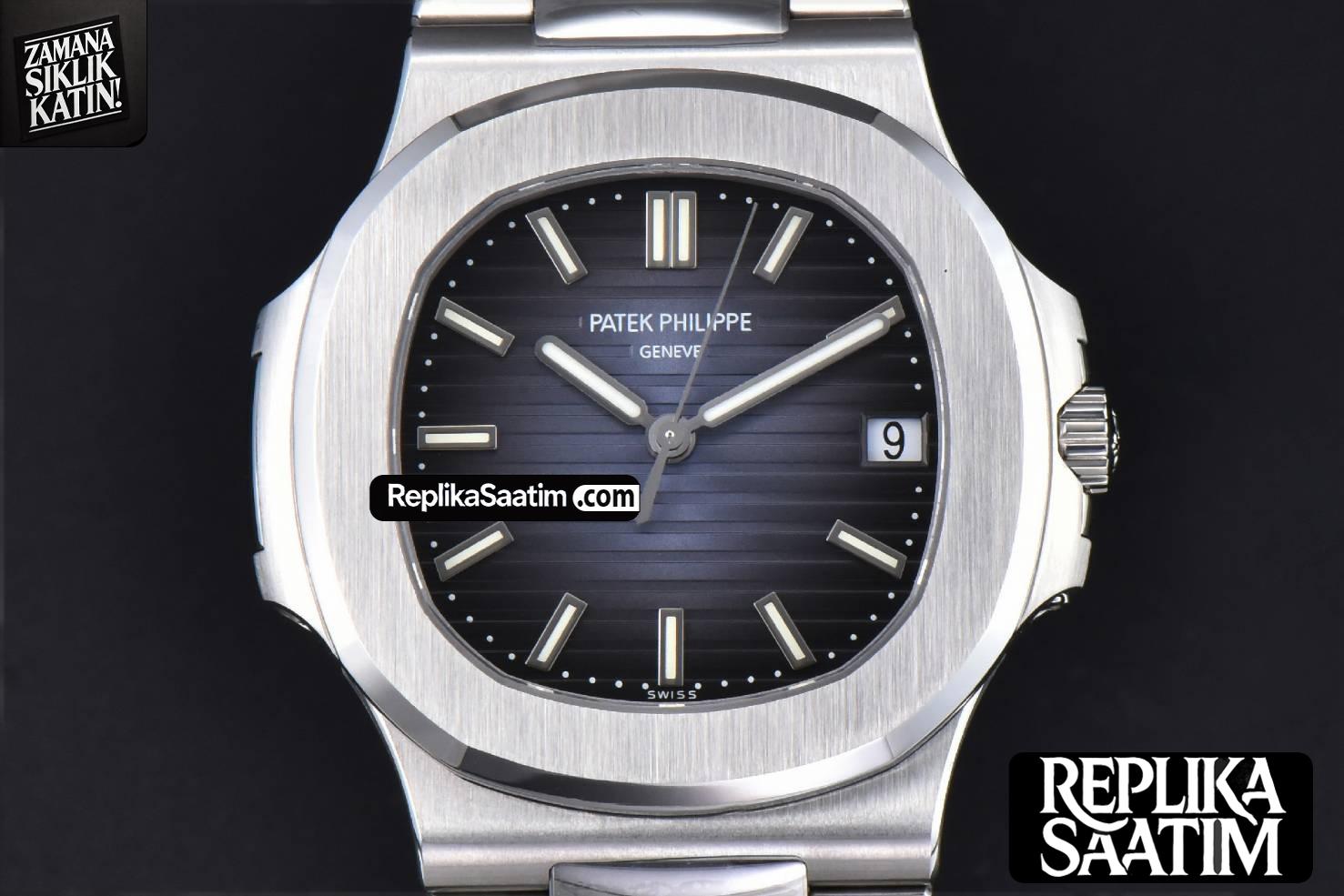 Nautilus 5711 SS PPF 40MM Blue Textured Dial SS Bracelet 324CS V4 -01