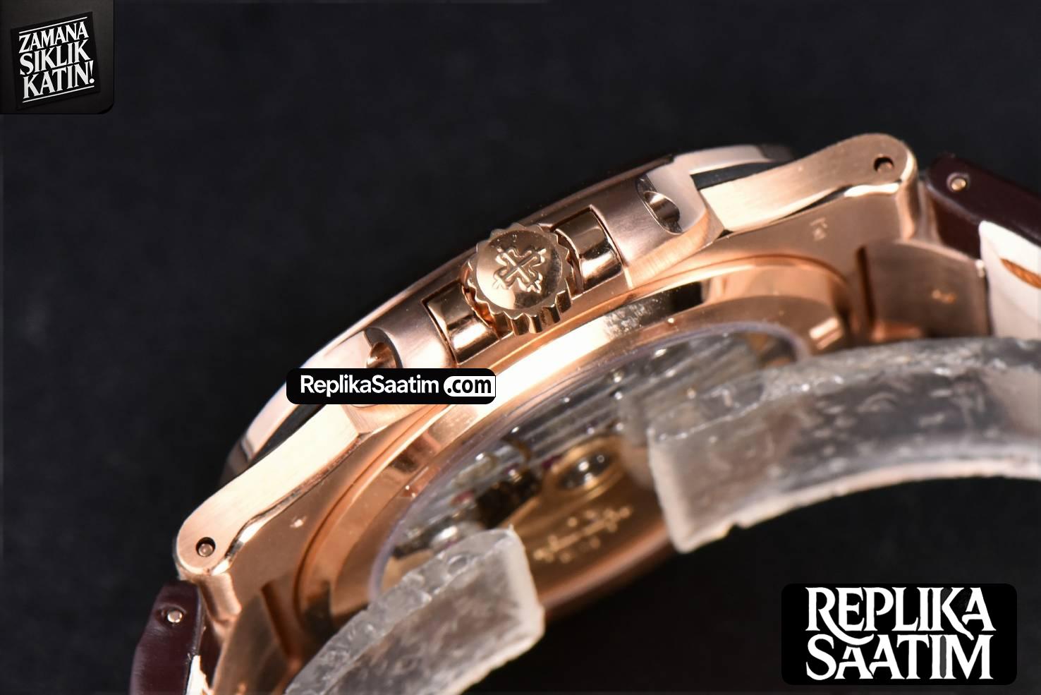 Nautilus 5711R 40MM 3KF Brown Dial Brown Leather Strap A324 V3 -15