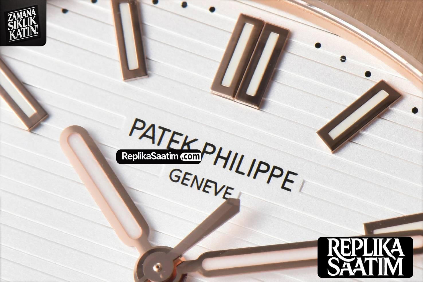 Nautilus 5711R RG PPF 40MM White Dial Brown Rubber Strap A324SC V5 -04