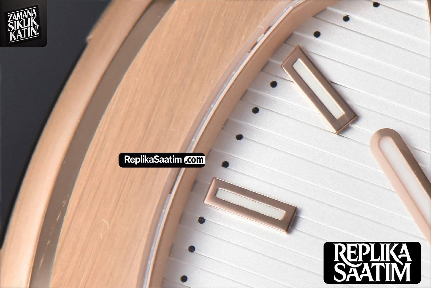 Nautilus 5711R RG PPF 40MM White Dial Brown Rubber Strap A324SC V5 -05