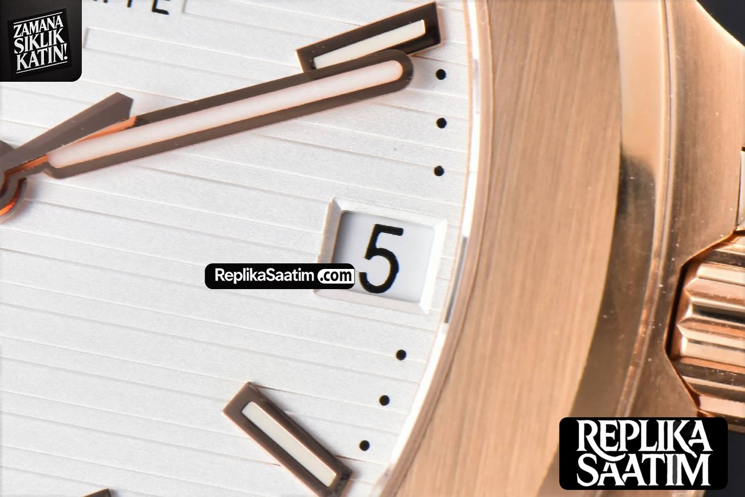 Nautilus 5711R RG PPF 40MM White Dial Brown Rubber Strap A324SC V5 -07