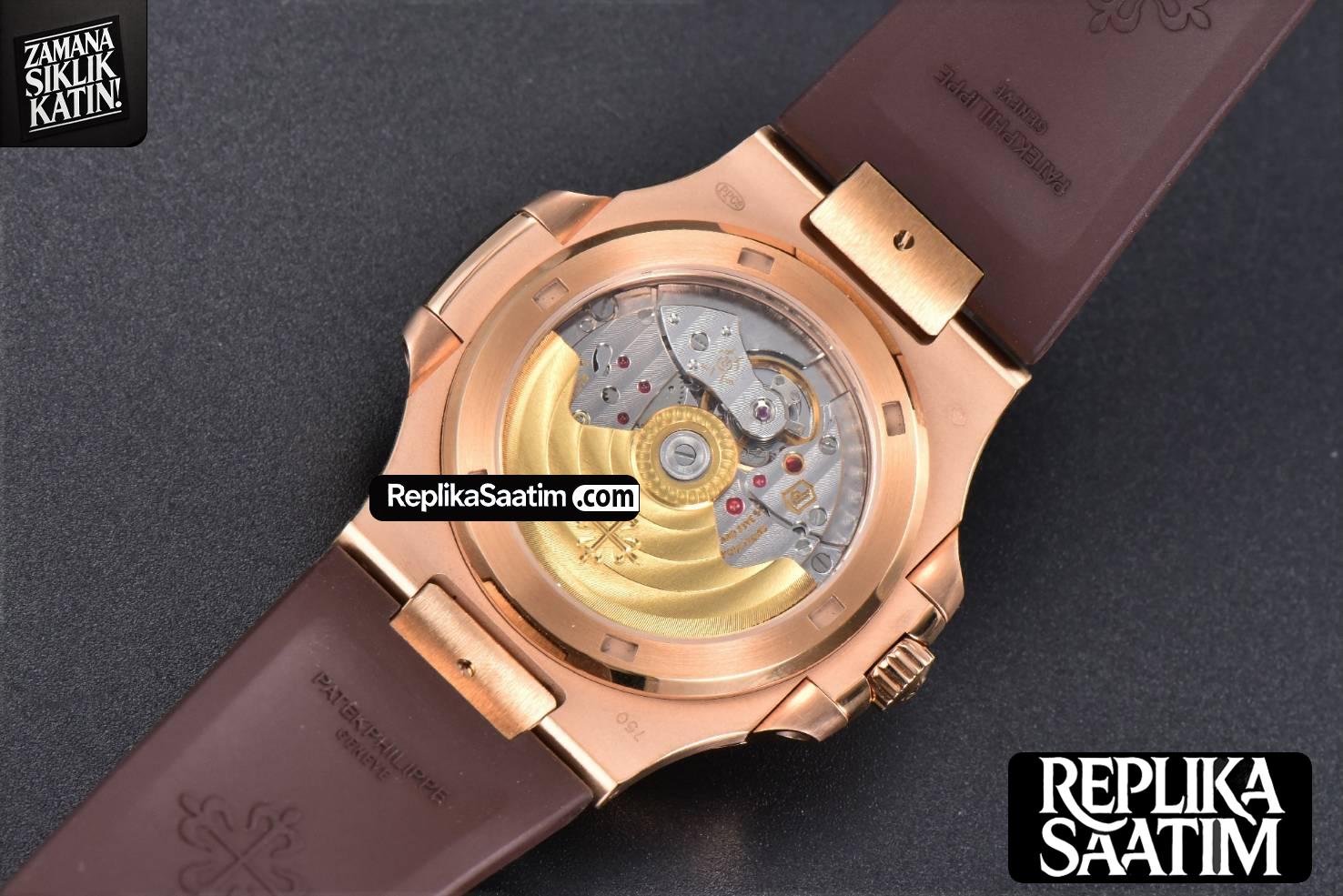 Nautilus 5711R RG PPF 40MM White Dial Brown Rubber Strap A324SC V5 -22