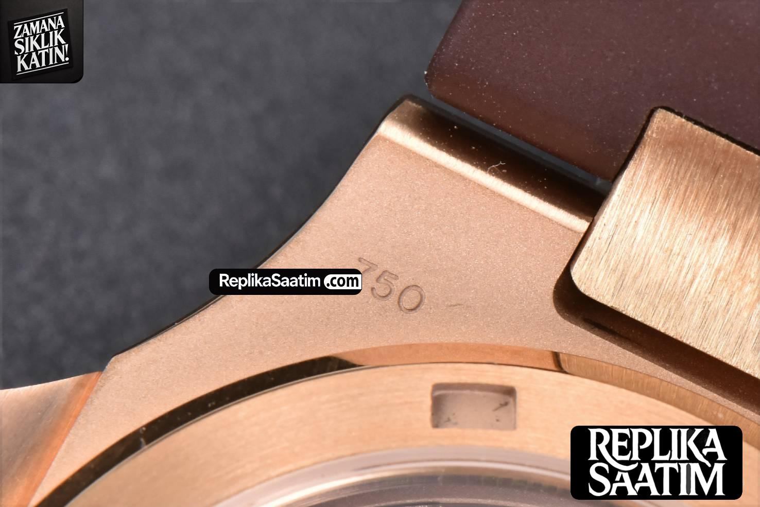 Nautilus 5711R RG PPF 40MM White Dial Brown Rubber Strap A324SC V5 -25