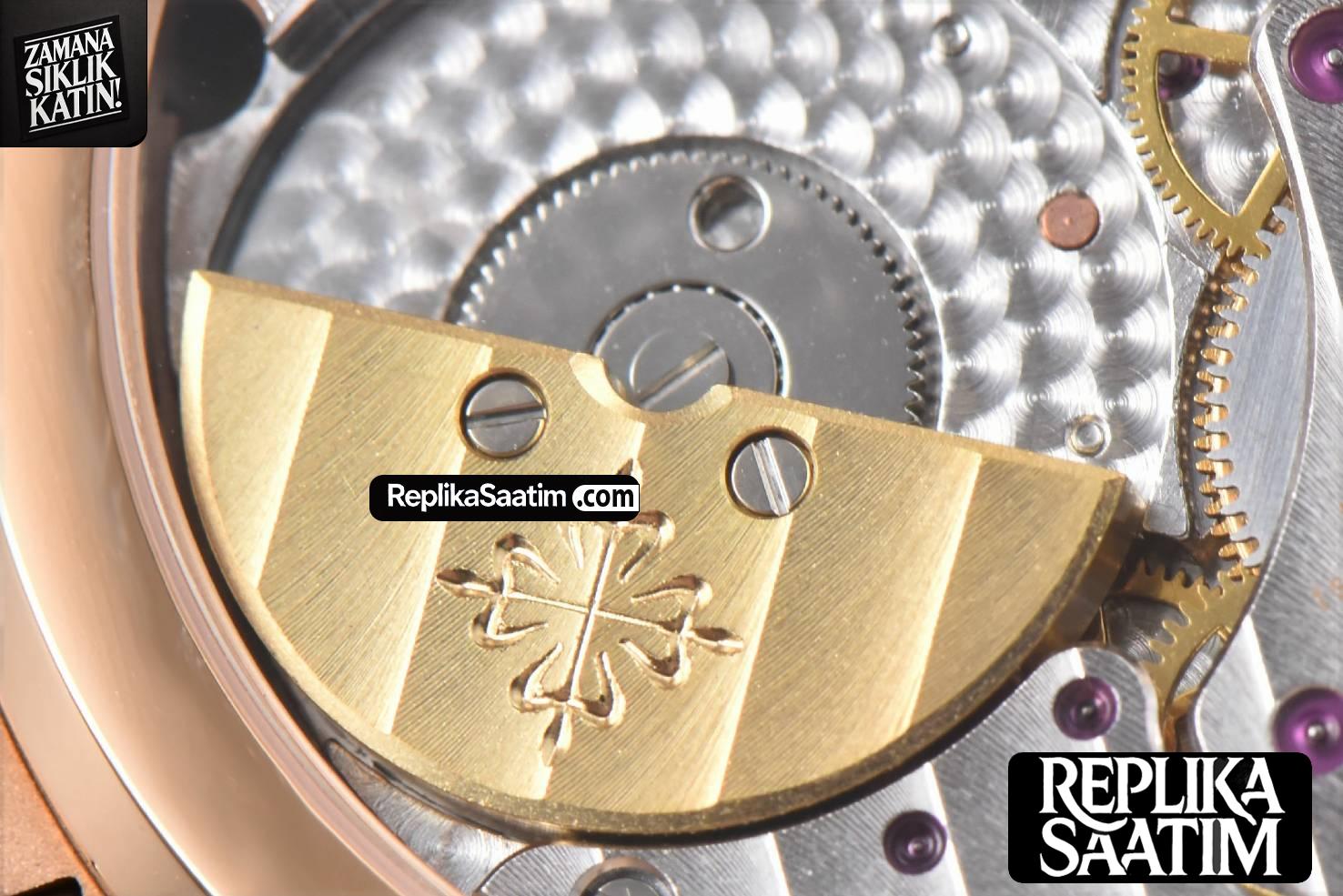 Nautilus 5712/R 41mm PPF RG Brown Dial Brown Leather Strap A240 Super Clone V2 -21
