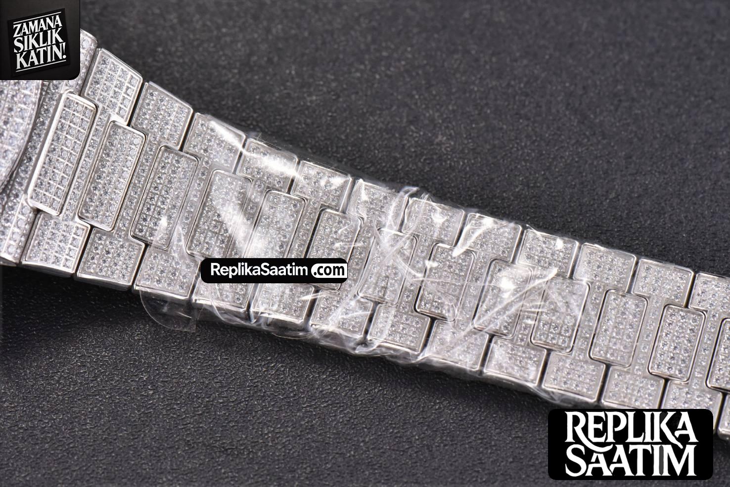 Nautilus 5719/1G 40mm PPF Full Diamonds Dial and Bracelet 324CS -21