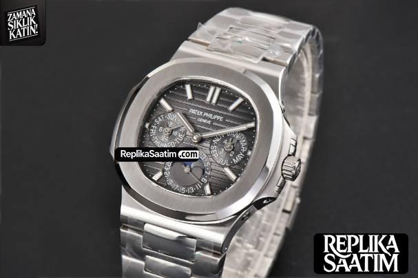 Nautilus 5740 40mm TWF Black Dial SS Bracelet A240 -03