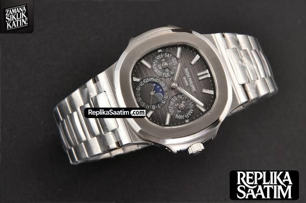 Nautilus 5740 40mm TWF Black Dial SS Bracelet A240 -12