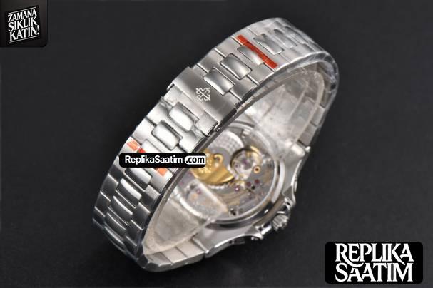 Nautilus 5740 40mm TWF Diamond Black Dial SS Bracelet A240 -33