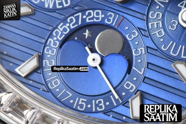 Nautilus 5740 40mm TWF Diamond Blue Dial SS Bracelet A240 -07