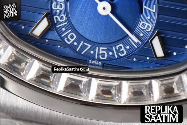 Nautilus 5740 40mm TWF Diamond Blue Dial SS Bracelet A240 -09