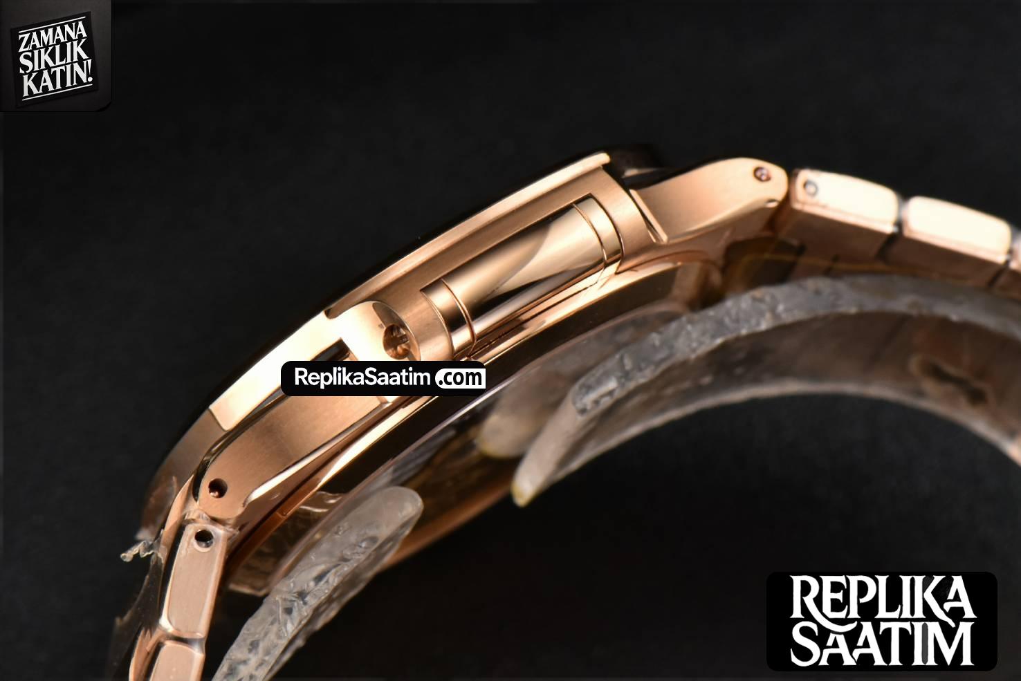 Nautilus 7118 Ladies 3KF 35MM RG White Dial RG Bracelet 324CS -13
