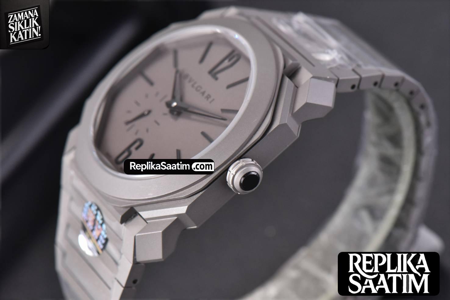 Octo BVF 42MM Cream Gray Dial SS Bracelet Miyota 9015 -08