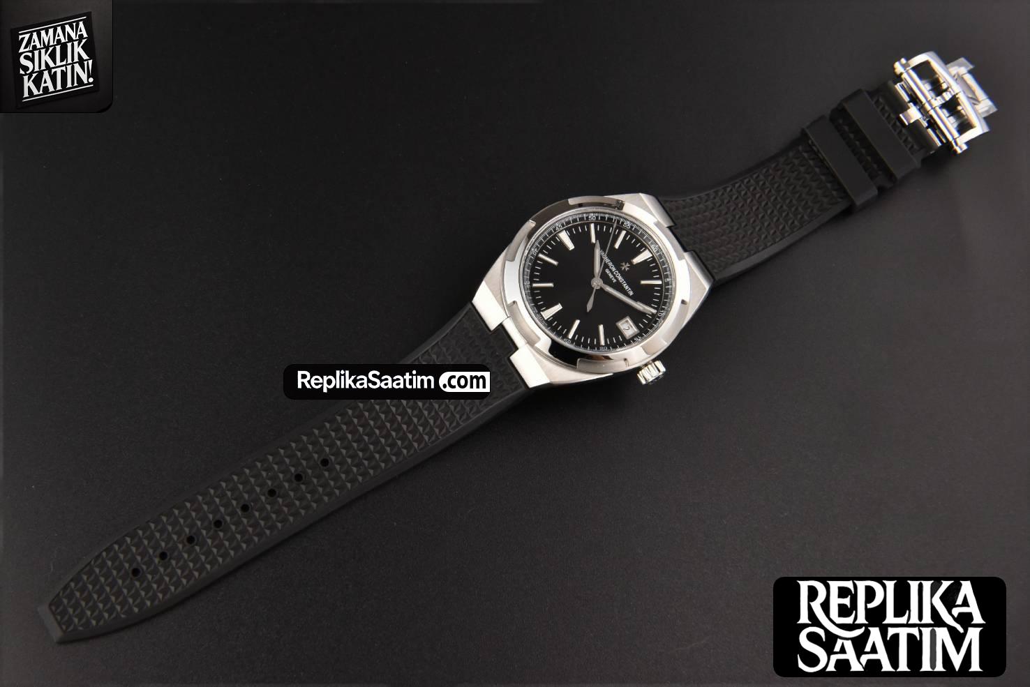 Overseas 4500V 41mm ZF Black Dial Black Rubber Strap A5100 -30