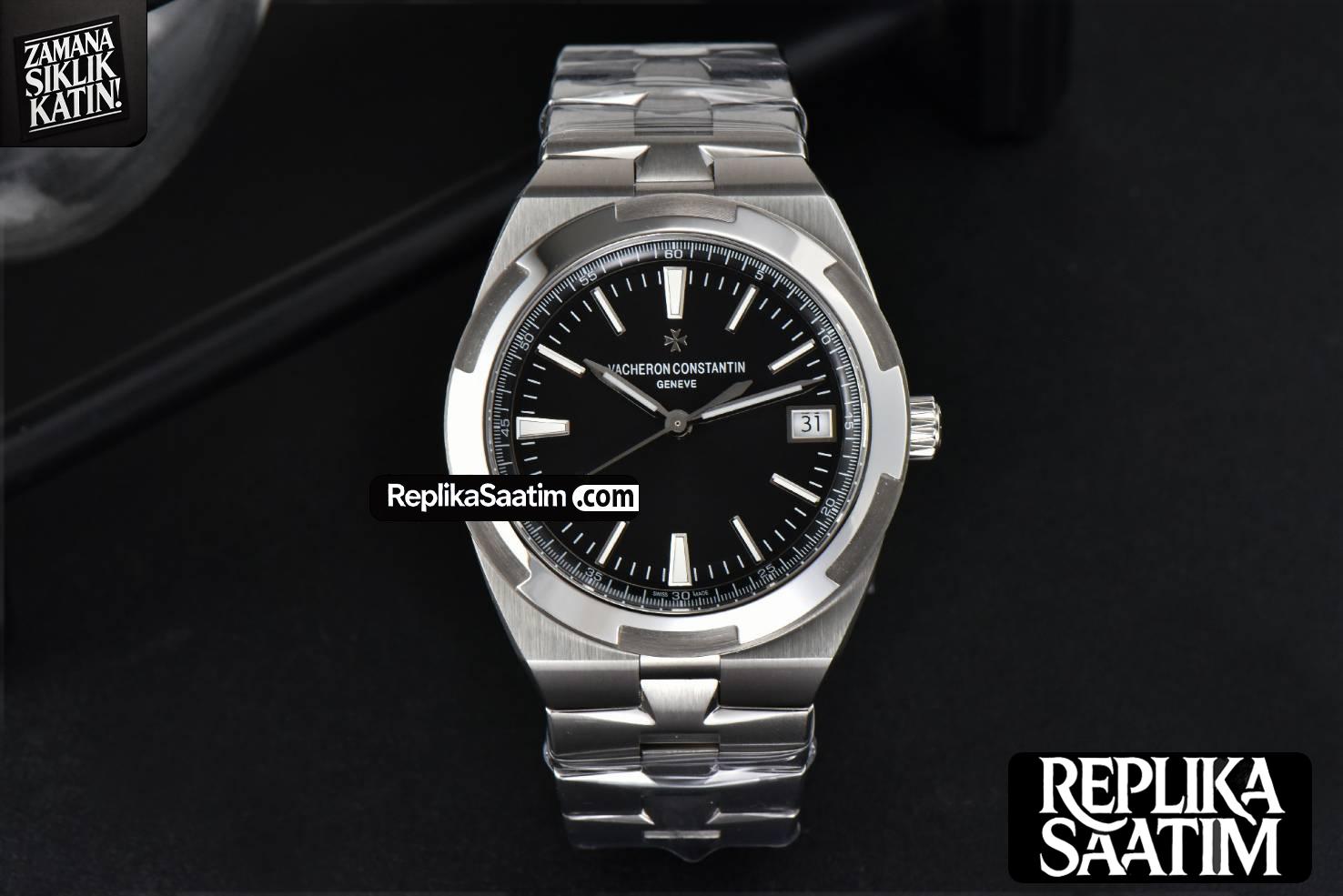 Overseas 4500V 41mm ZF Black Dial SS Bracelet A5100 -02