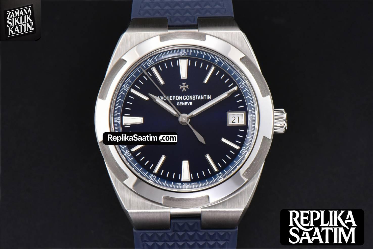 Overseas 4500V 41mm ZF Blue Dial Blue Rubber Strap A5100 -01