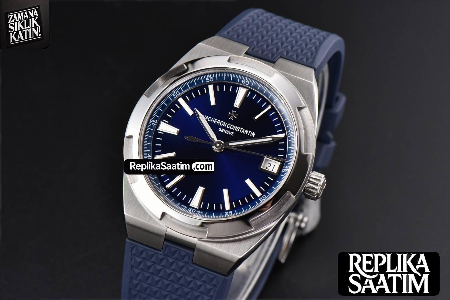 Overseas 4500V 41mm ZF Blue Dial Blue Rubber Strap A5100 -03