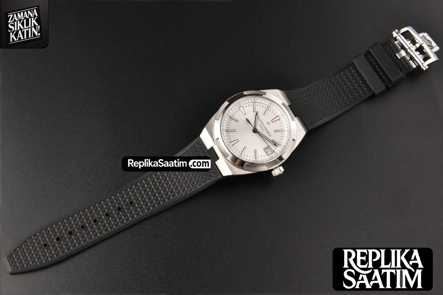 Overseas 4500V 41mm ZF White Dial Black Rubber Strap A5100 -30