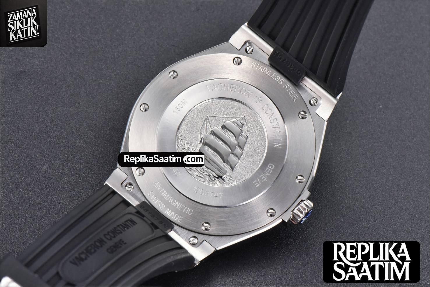 Overseas 47040 42mm PPF Black Dial Black Rubber Strap A1226 -24