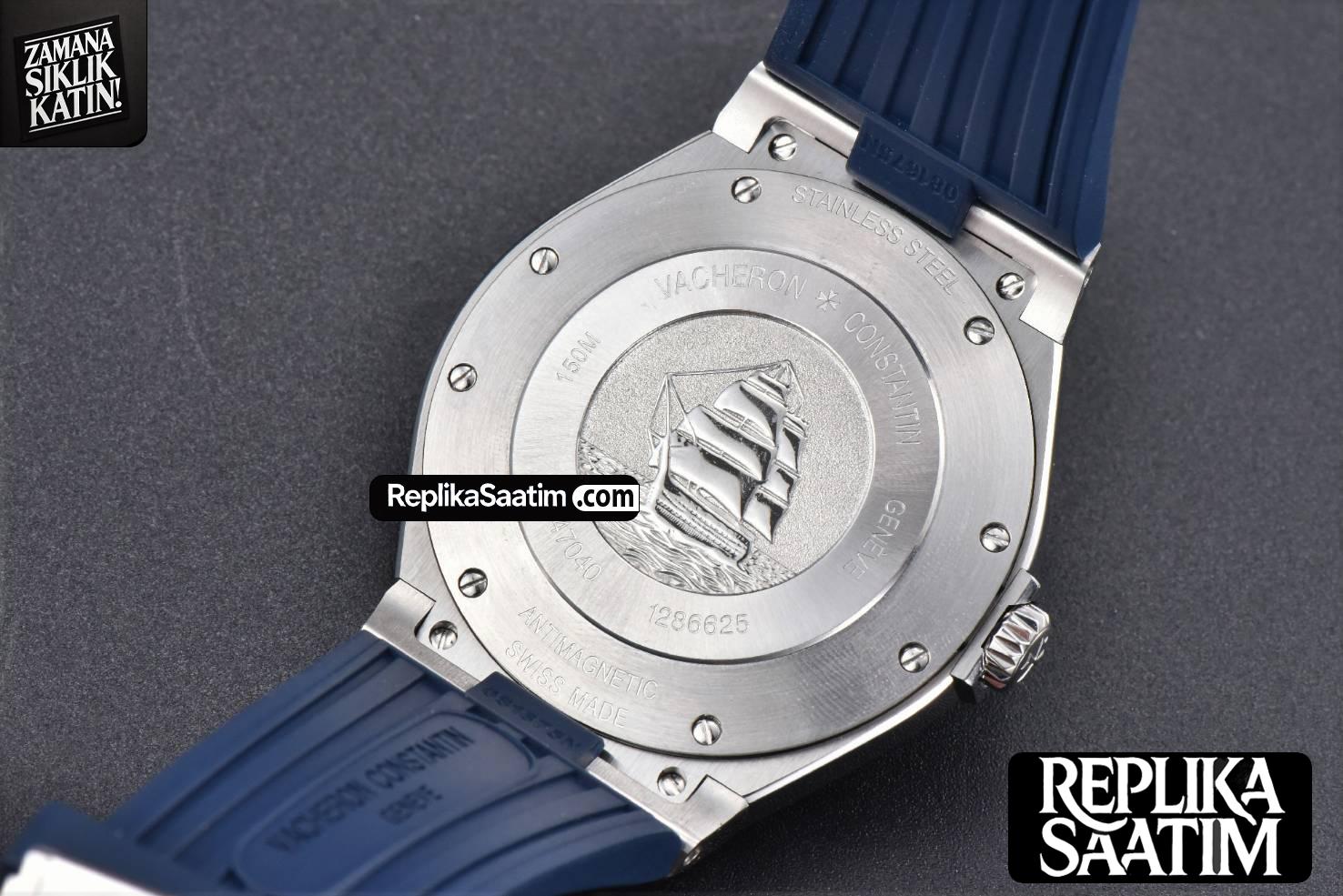 Overseas 47040 42mm PPF Blue Dial Blue Rubber Strap A1226 -26