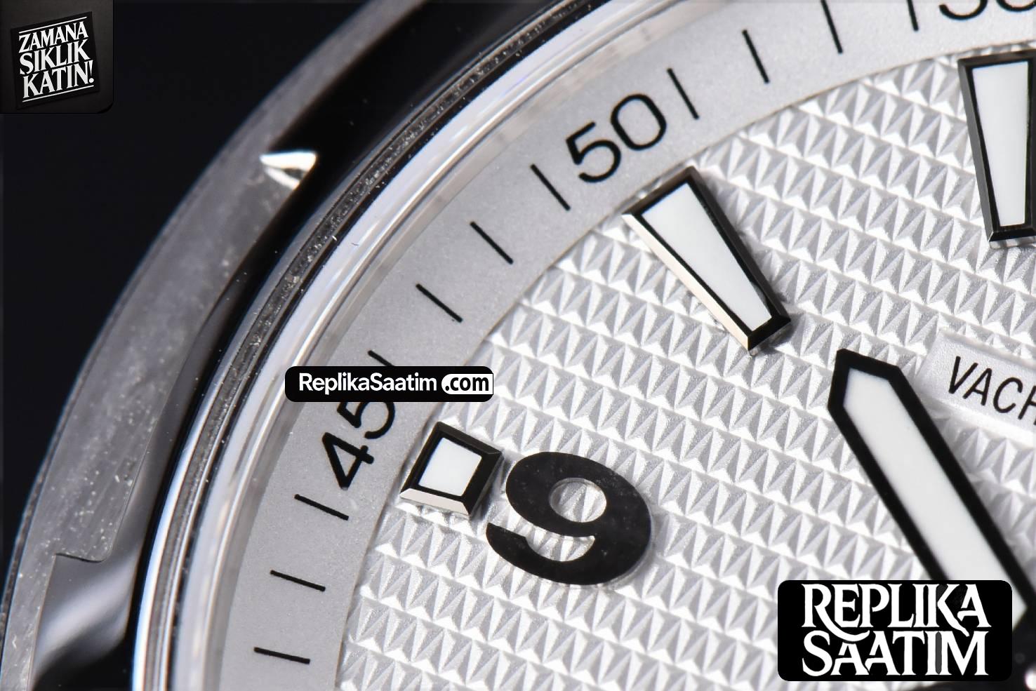 Overseas 47040 MKF 42MM White Textured Dial Rubber Strap 9015 -05