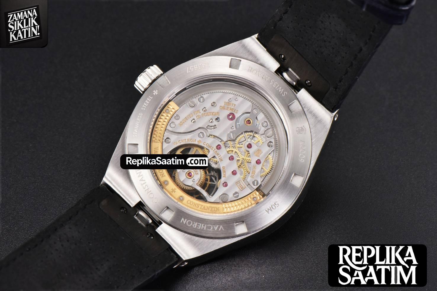 Overseas Tourbillon 6000V 42.5mm BBRF Blue Dial Blue Leather Strap Tourb -17