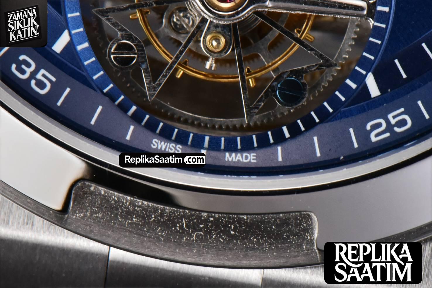 Overseas Tourbillon 6000V 42.5mm BBRF Blue Dial Blue Rubber Strap Tourb -07