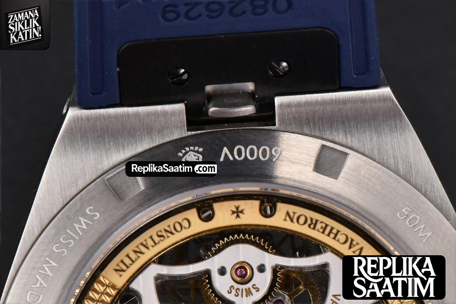 Overseas Tourbillon 6000V 42.5mm BBRF Blue Dial Blue Rubber Strap Tourb -26