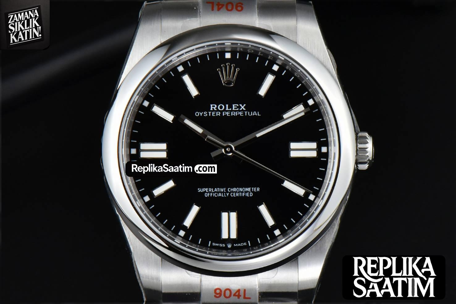 Oyster Perpetual 124300 41mm EWF Black Dial SS Bracelet A3230 -01